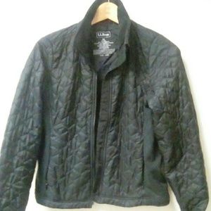 LL bean quilted jacket in black