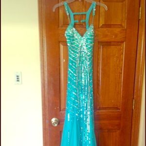Aqua gown