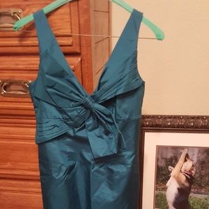 Aqua green Laundry by Shelli Segal Bow dress