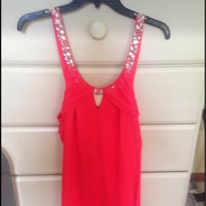 Bright pink dress