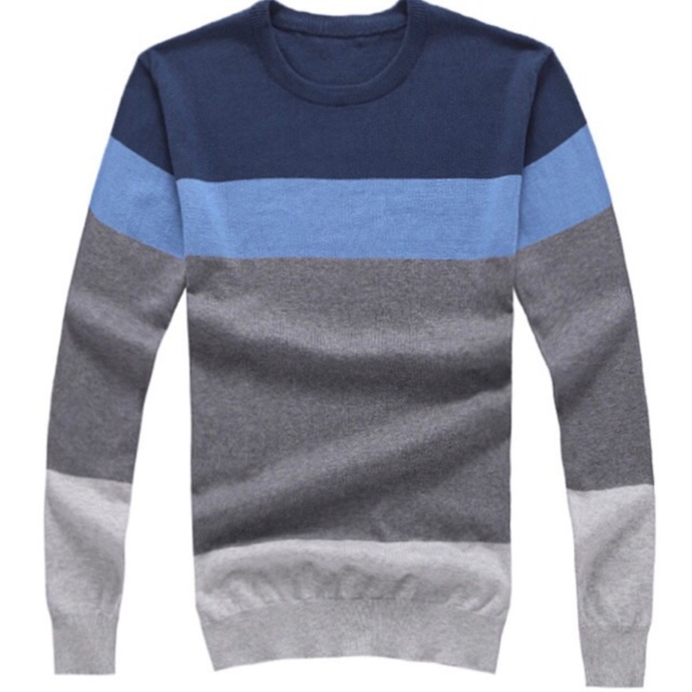 NWOT men's strip sweater