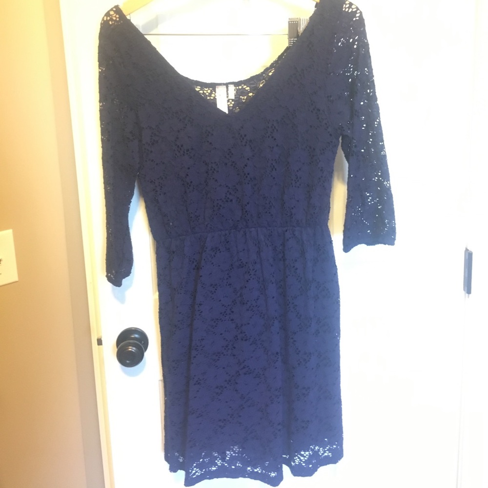 Love Notes Blue Lace Dress