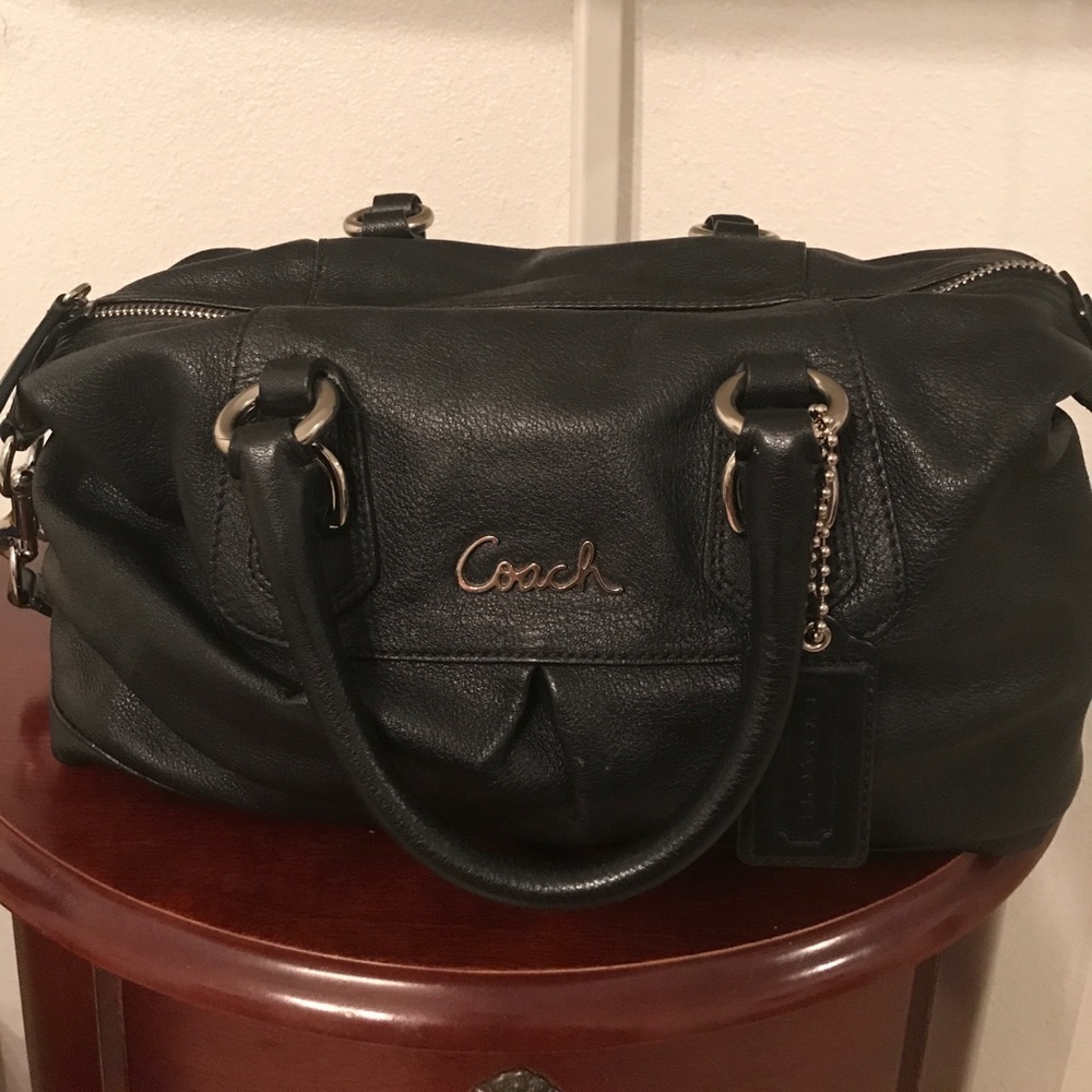 Black coach purse