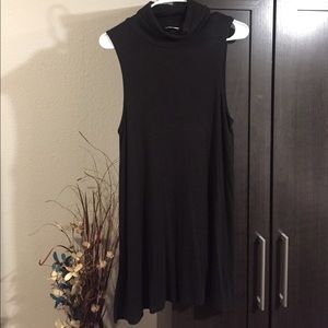 Turtleneck black dress