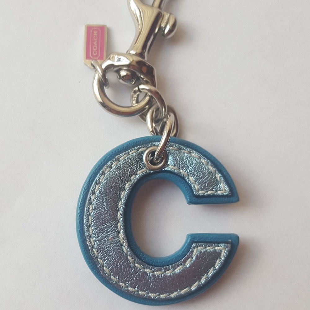 Blue Coach Keychain
