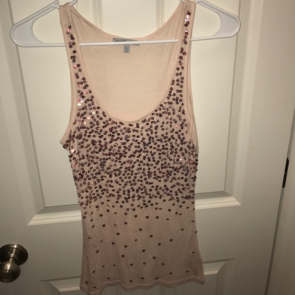 Blush Pink Sparkly Tank