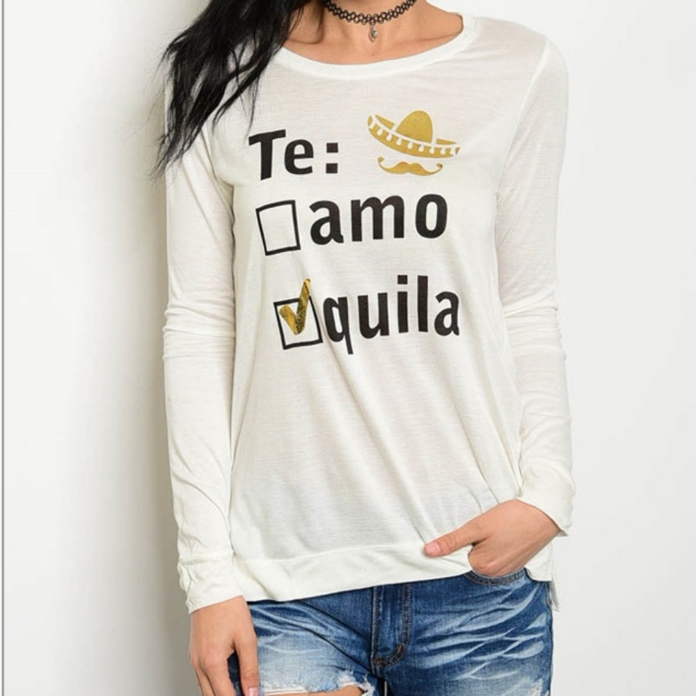 Long sleeve 100% ivory colored  rayon shirt