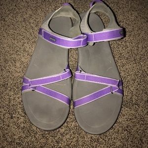 Purple Teva Strappy Sandals