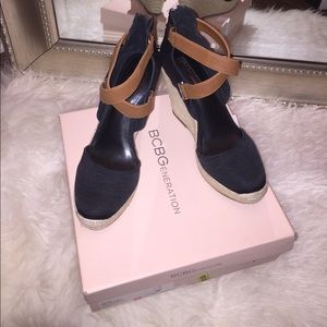 Black BCBG espadrilles wedges