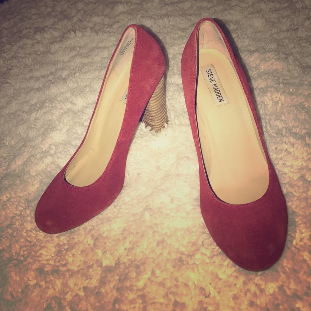 Red Suede Steve Madden P-Katrin Pump - sz 10