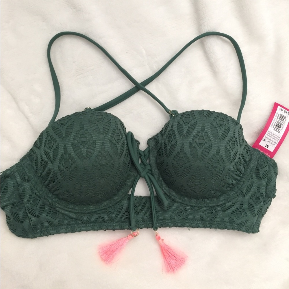 Xhilaration Target green bathing suit top