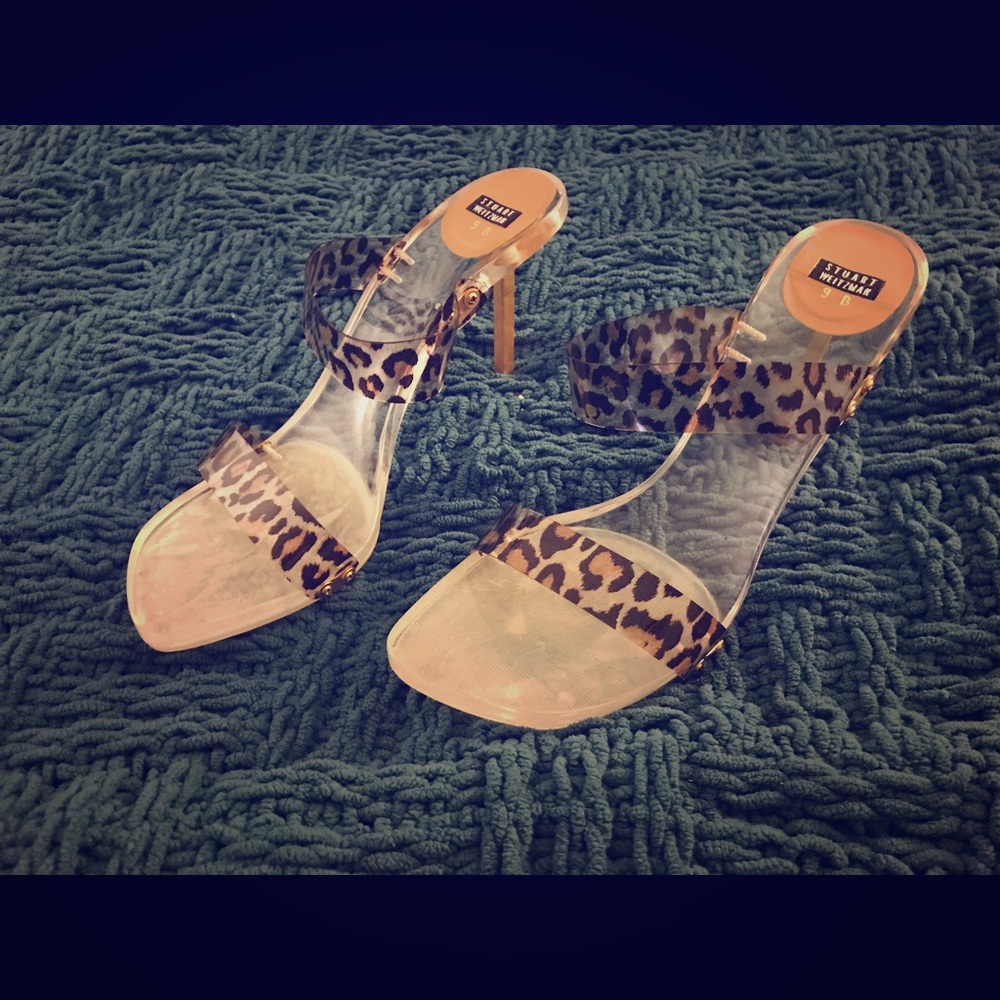 Stuart Weitzman Gold Heel Stilettos