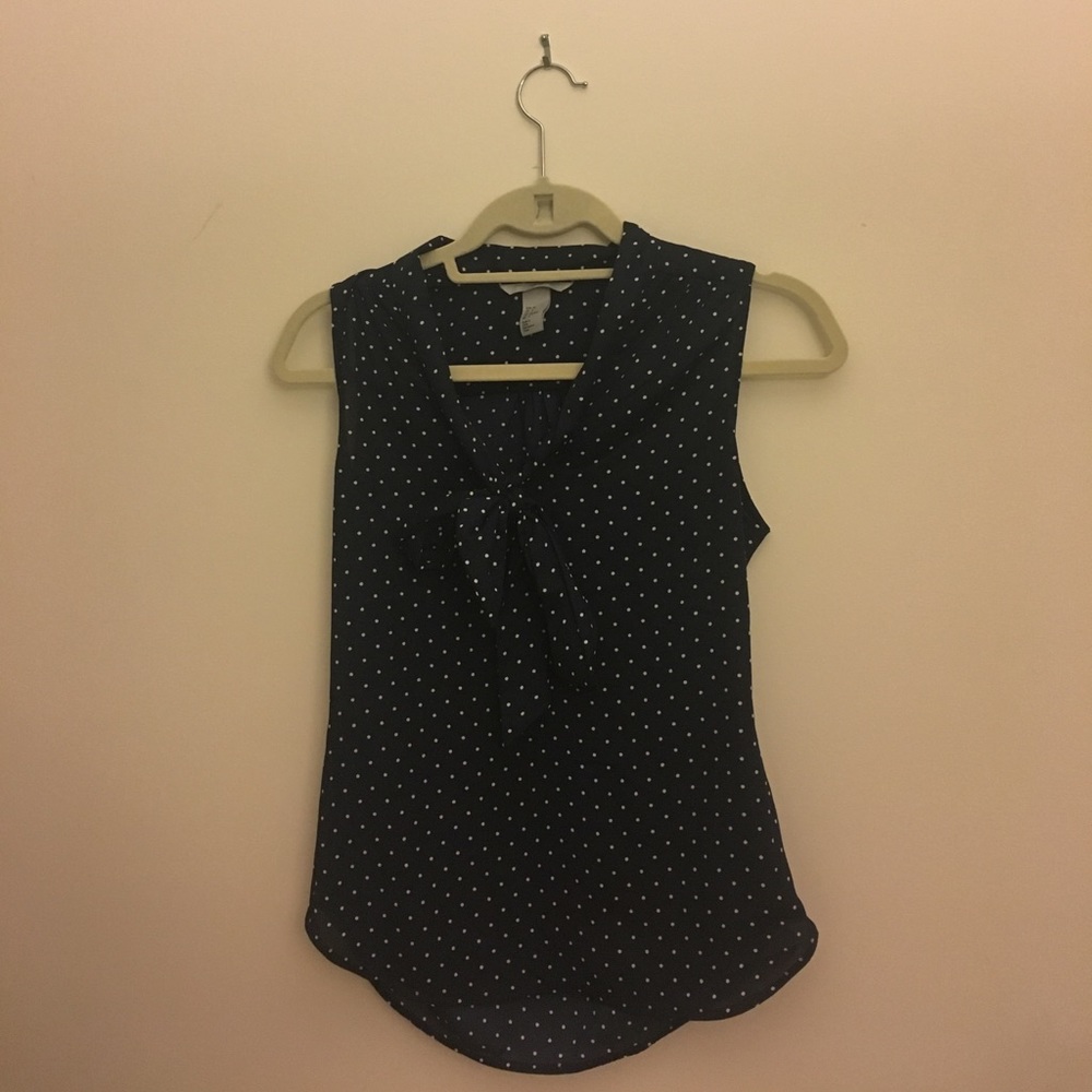 H&m polka dot blouse