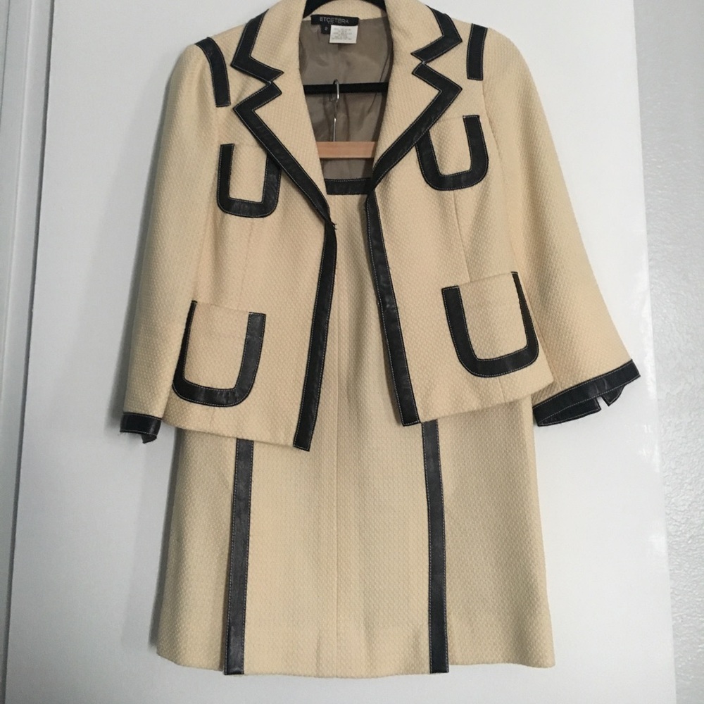 Chanel inspired two piece skirt suit