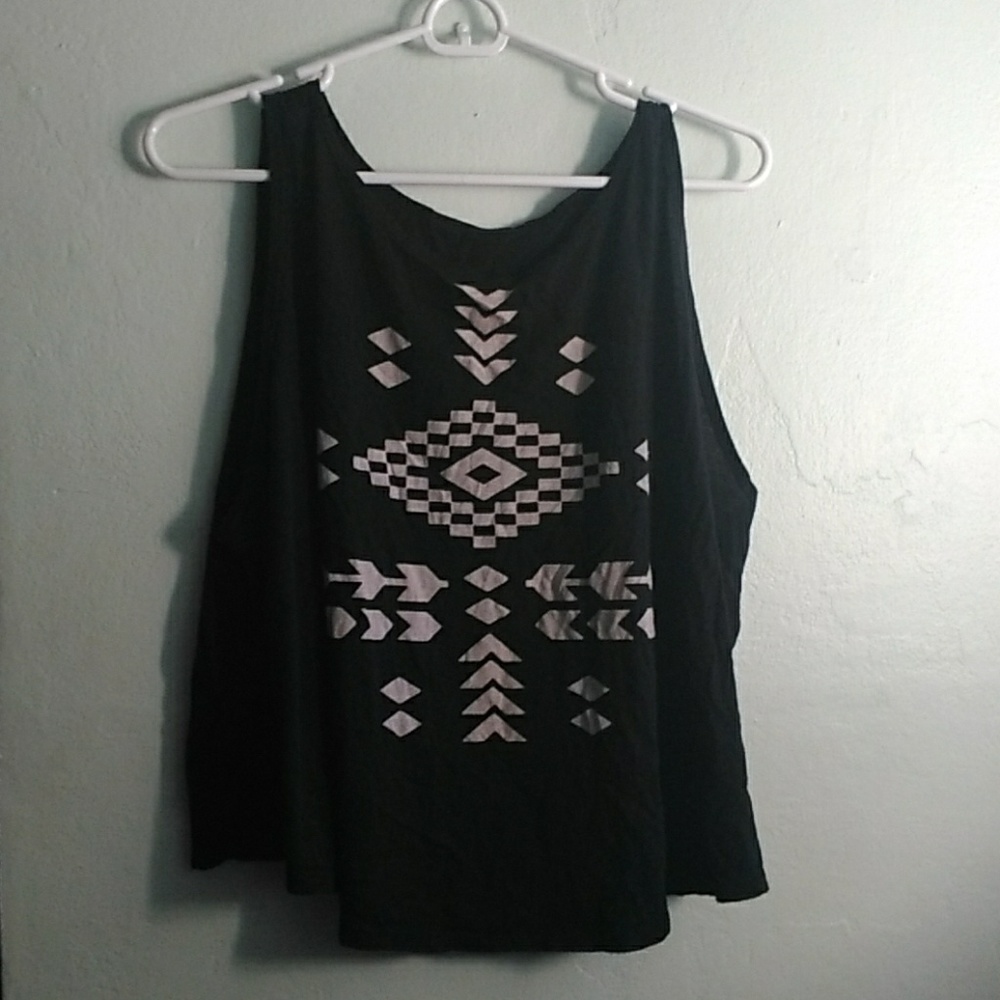 Black and white Pattern Tank