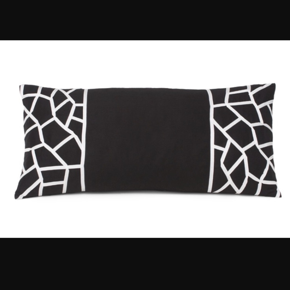 ISO DKNY modern rose stained glass cushion