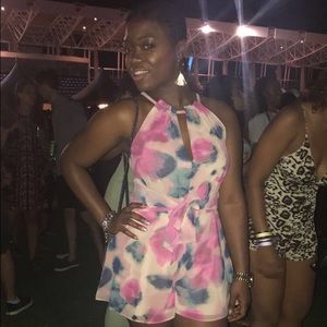 Rachel Roy tie front romper