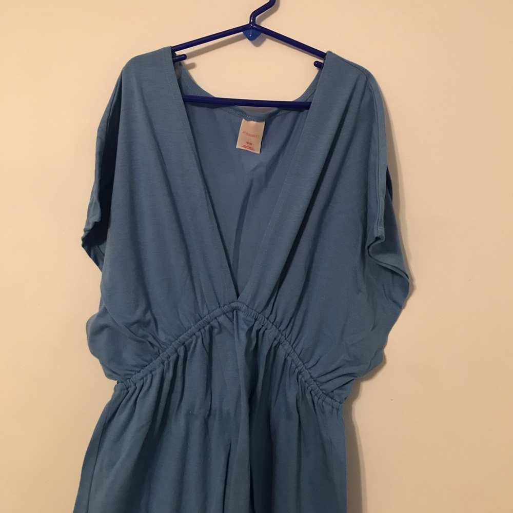 Blue swim coverup