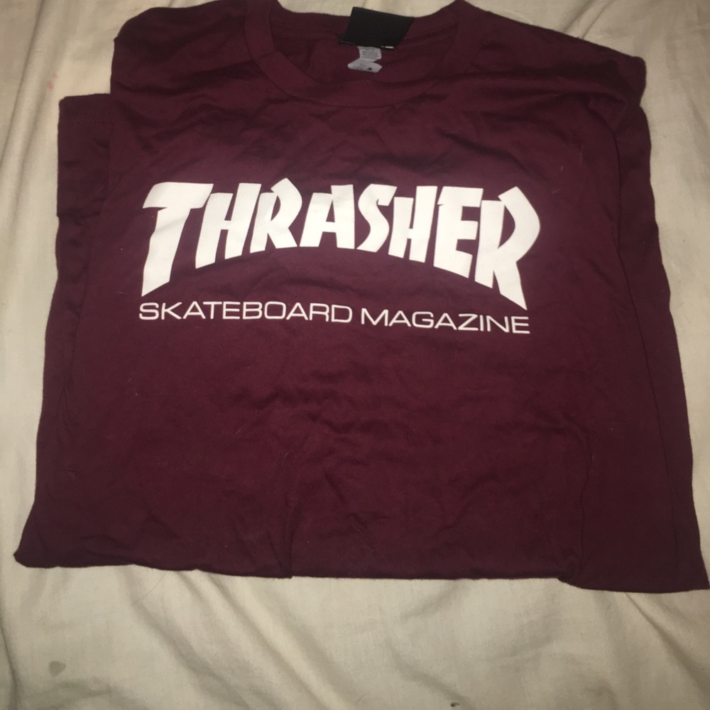 Maroon Thrasher T-shirt