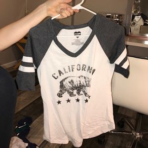 California 3/4 t-shirt