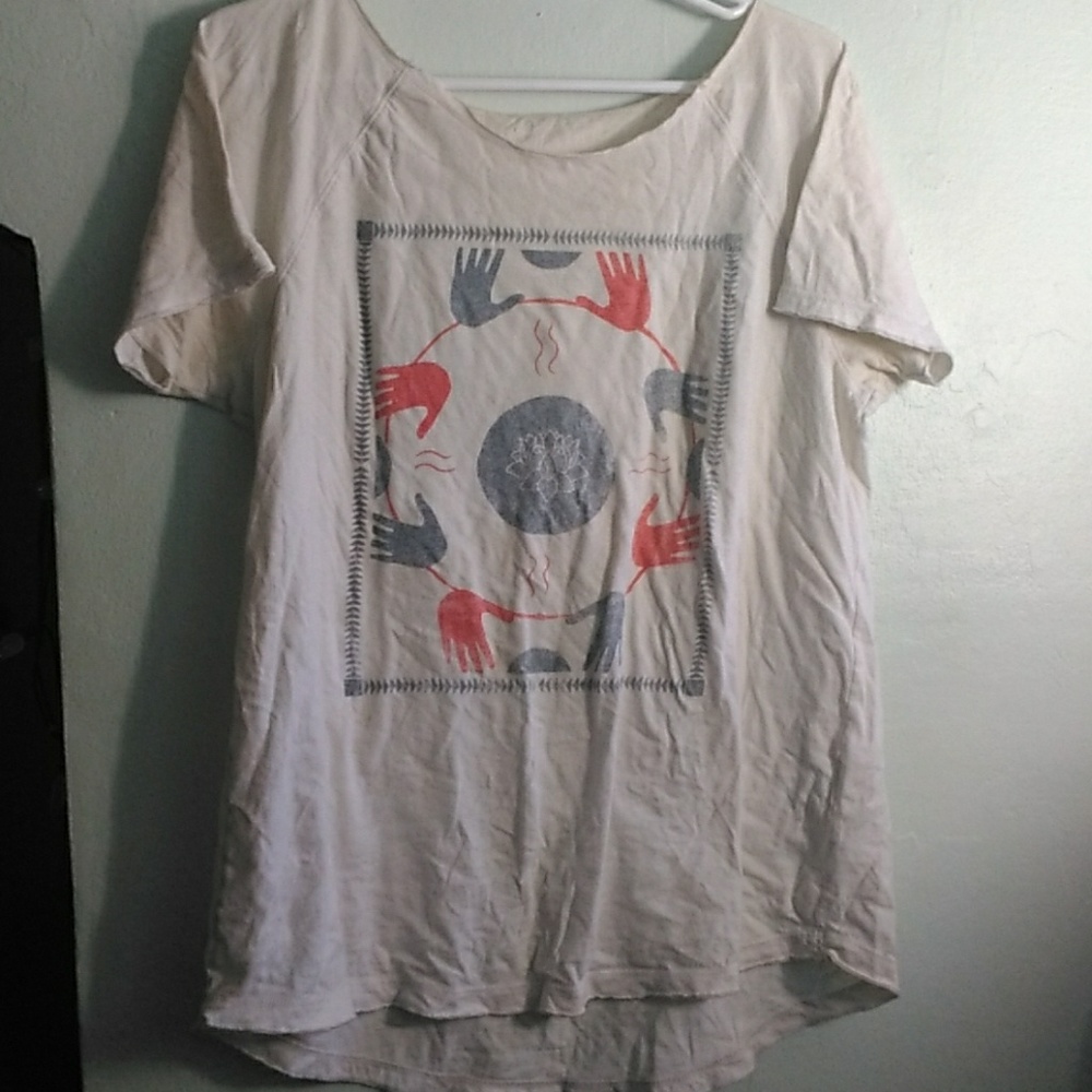 White Lotus Print T-Shirt