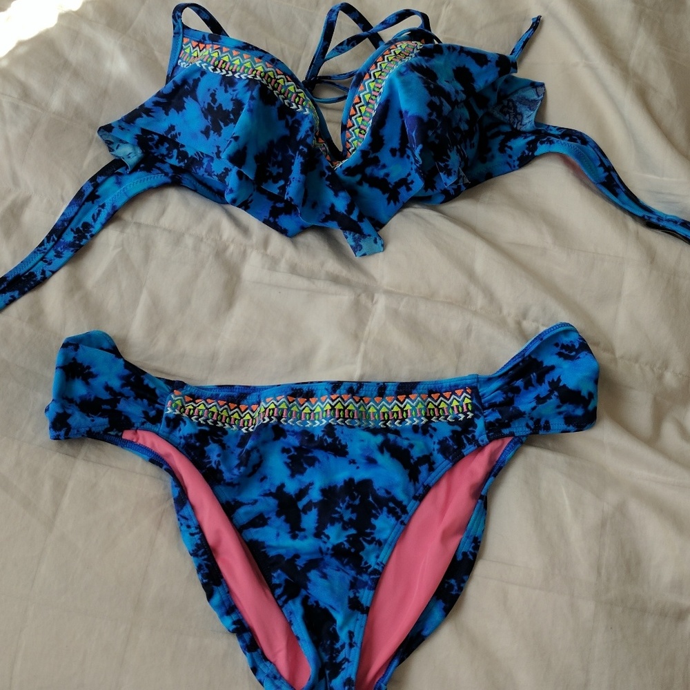 PINK Swim tie-die bikini