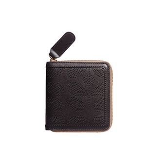Orla kiely black stem punched wallet