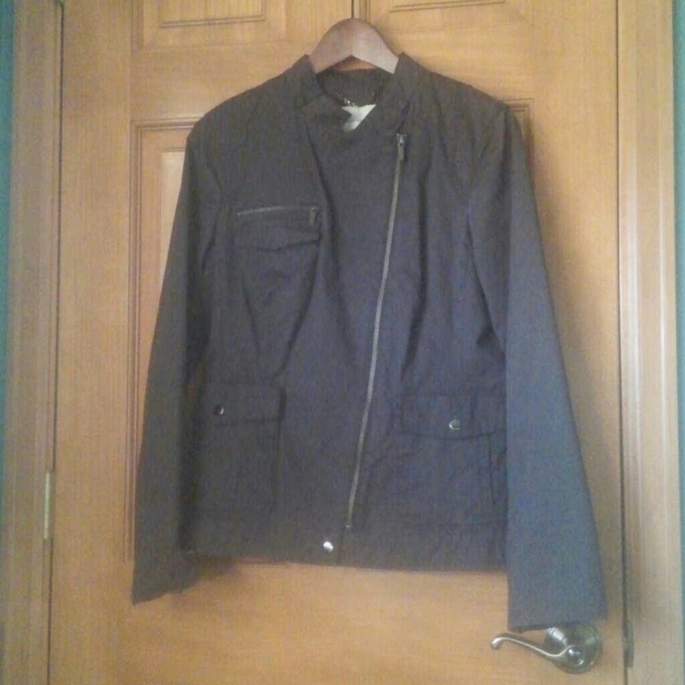 BANANA REPUBLIC Canvas Biker Jacket