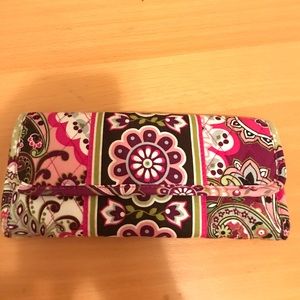 Vera Bradley Paisley Pink Large Wallet/Clutch