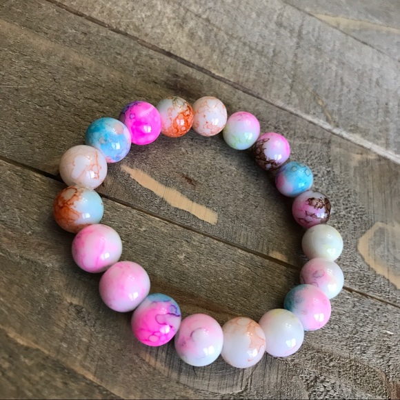 3 for $30 Handmade Tie-Dye Stretch Bracelet - Picture 2 of 3