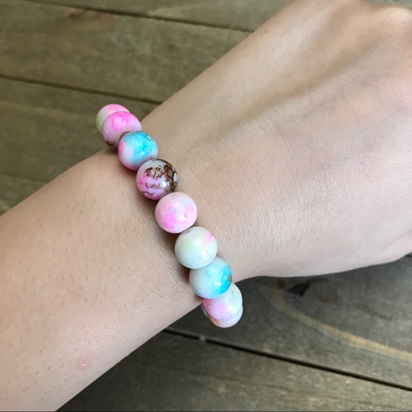 3 for $30 Handmade Tie-Dye Stretch Bracelet - Picture 3 of 3