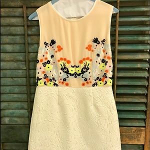 White embroidered dress