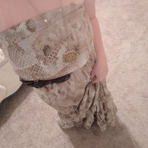 Animal print maxi dress