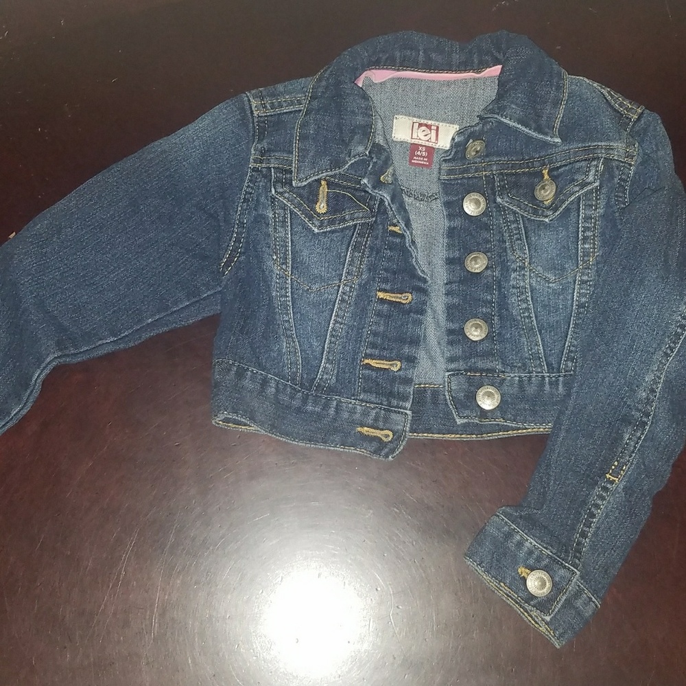 Lei jean jacket girls size XS 4/5