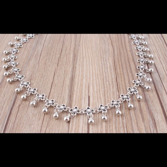 ‘St. Tropez’ Boho crescent choker necklace set - Picture 4 of 6