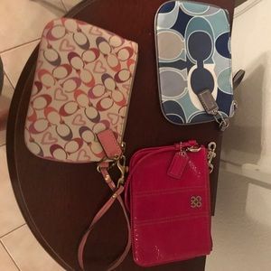 Small coach wristlets