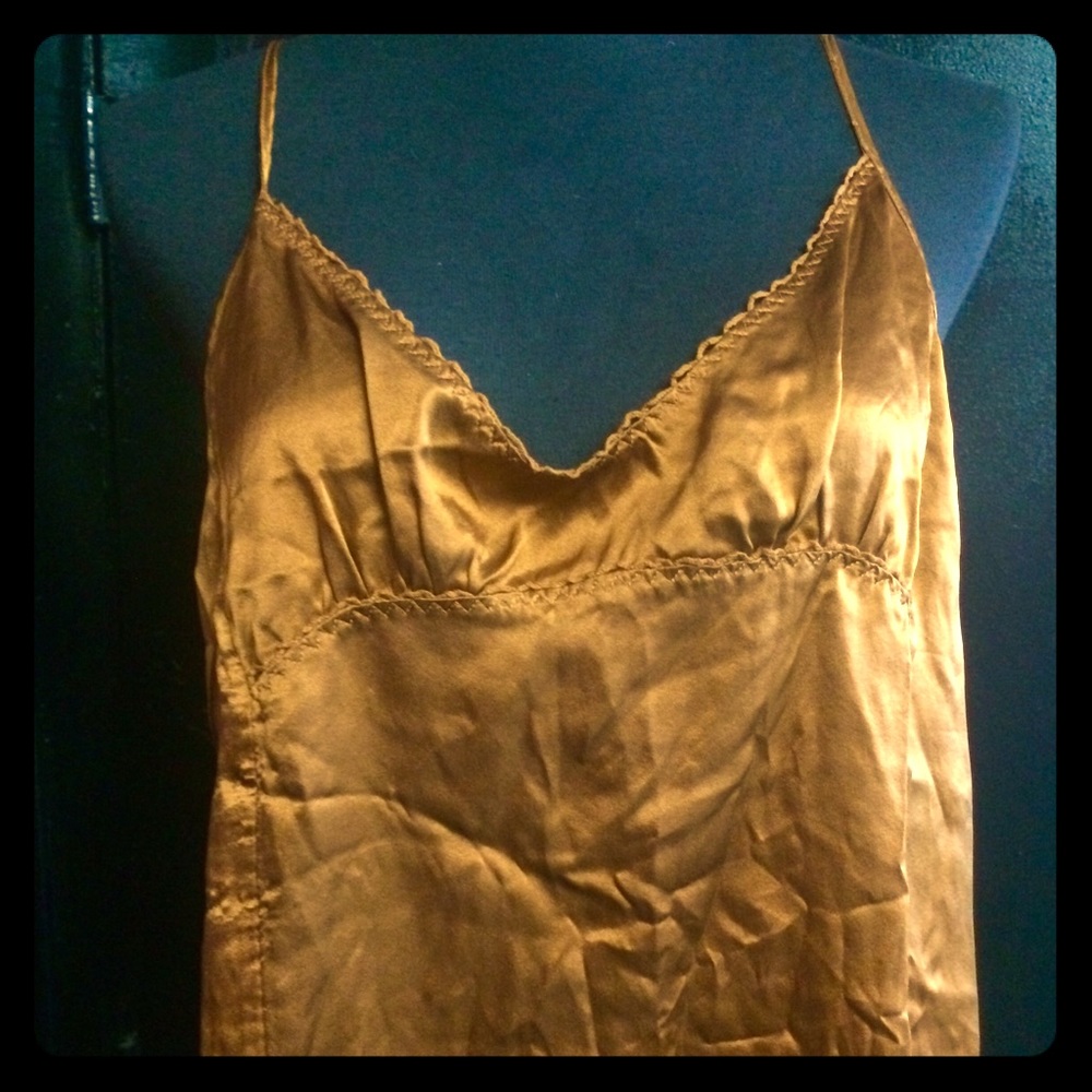 H&M Gold/Bronze Slip Dress