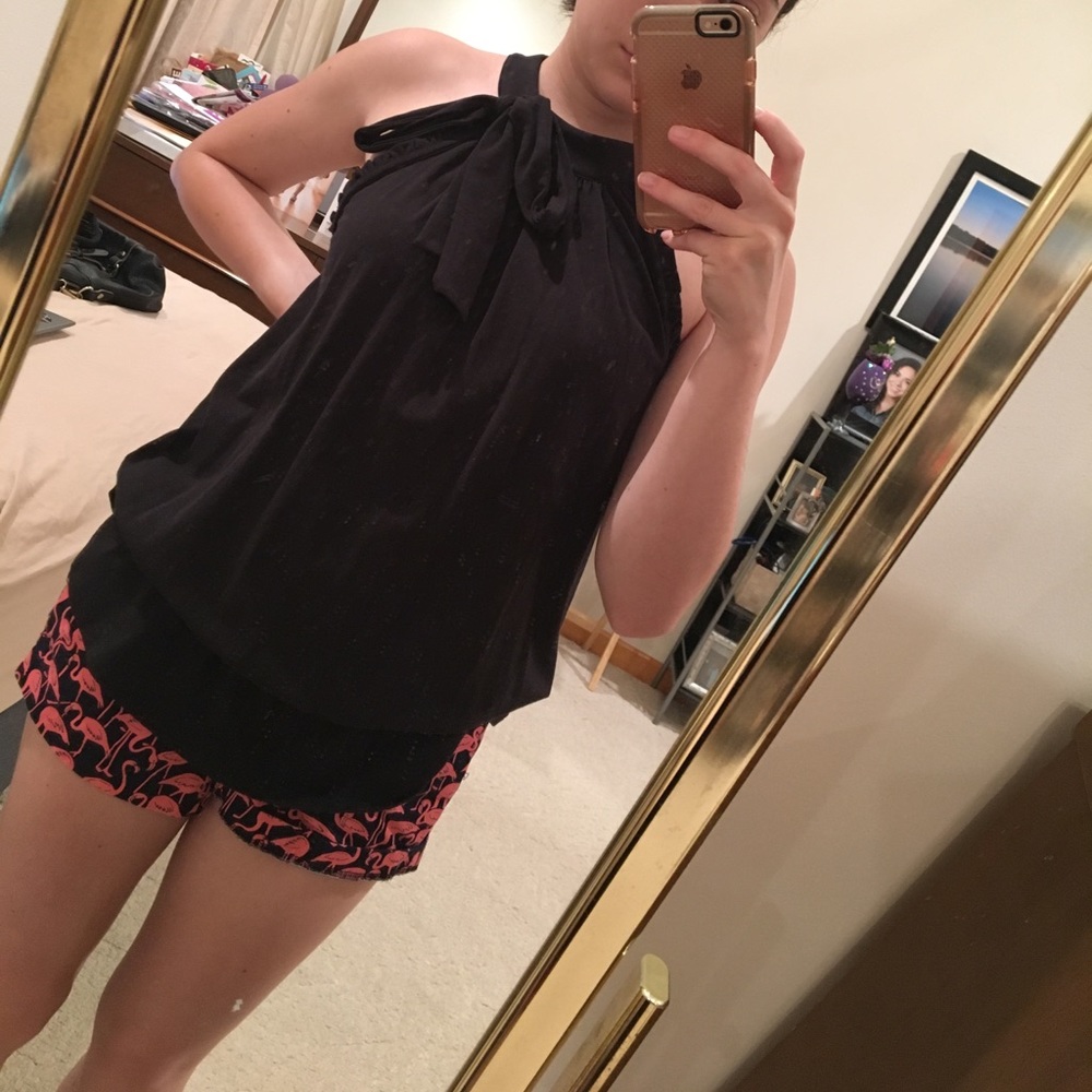 Long Black Tank Top