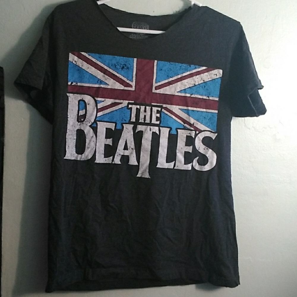 Beatles T-shirt with Frayed Neckline