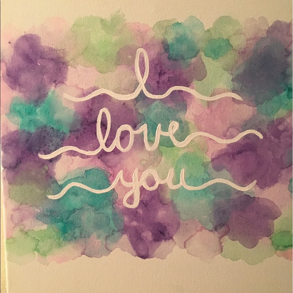 Sorority watercolor canvas