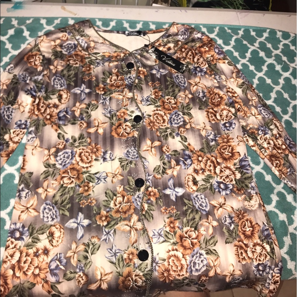 Floral blouse (L)