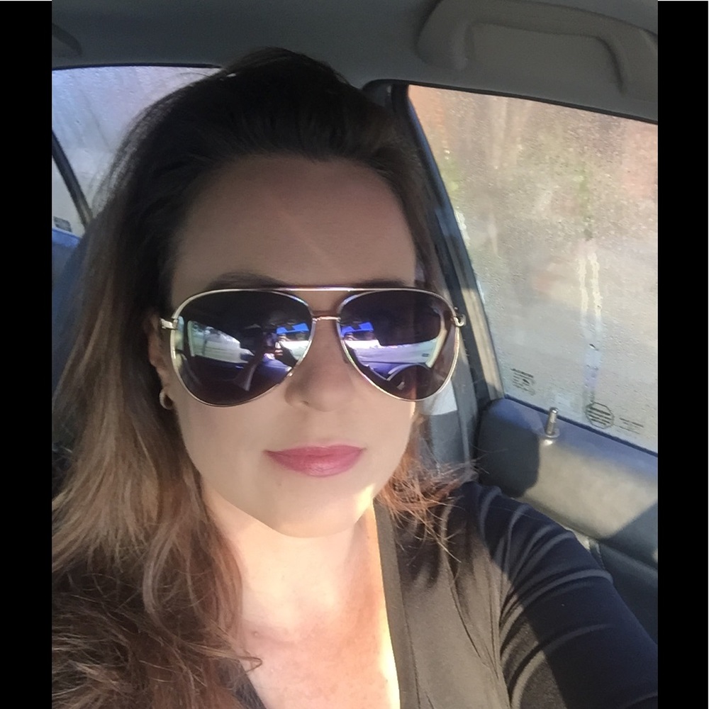 Quay Aviators With Purple Lenses