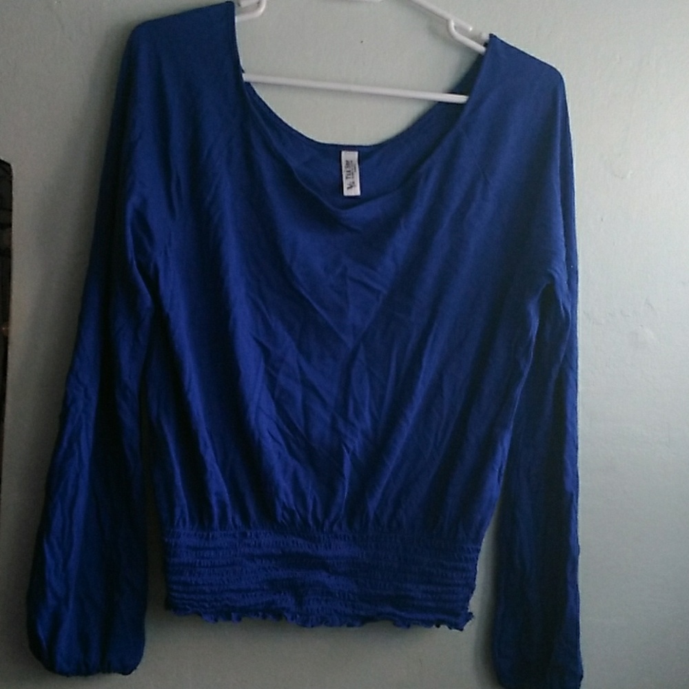 Royal Blue VS Long Sleeve with Rouged Waist