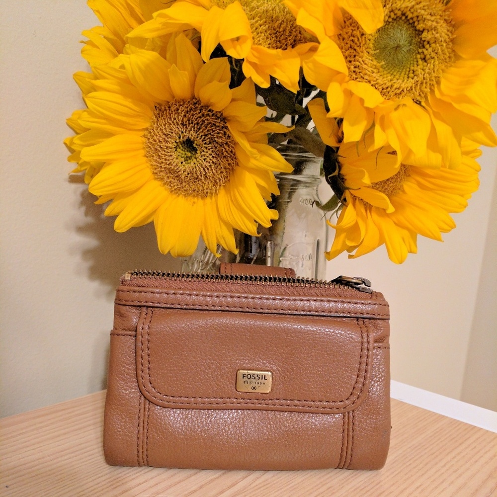 Brown leather wallet