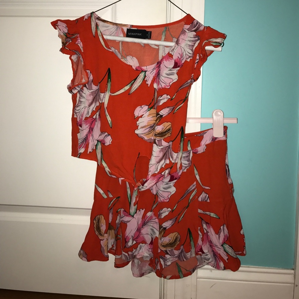 Mink Pink Floral Set