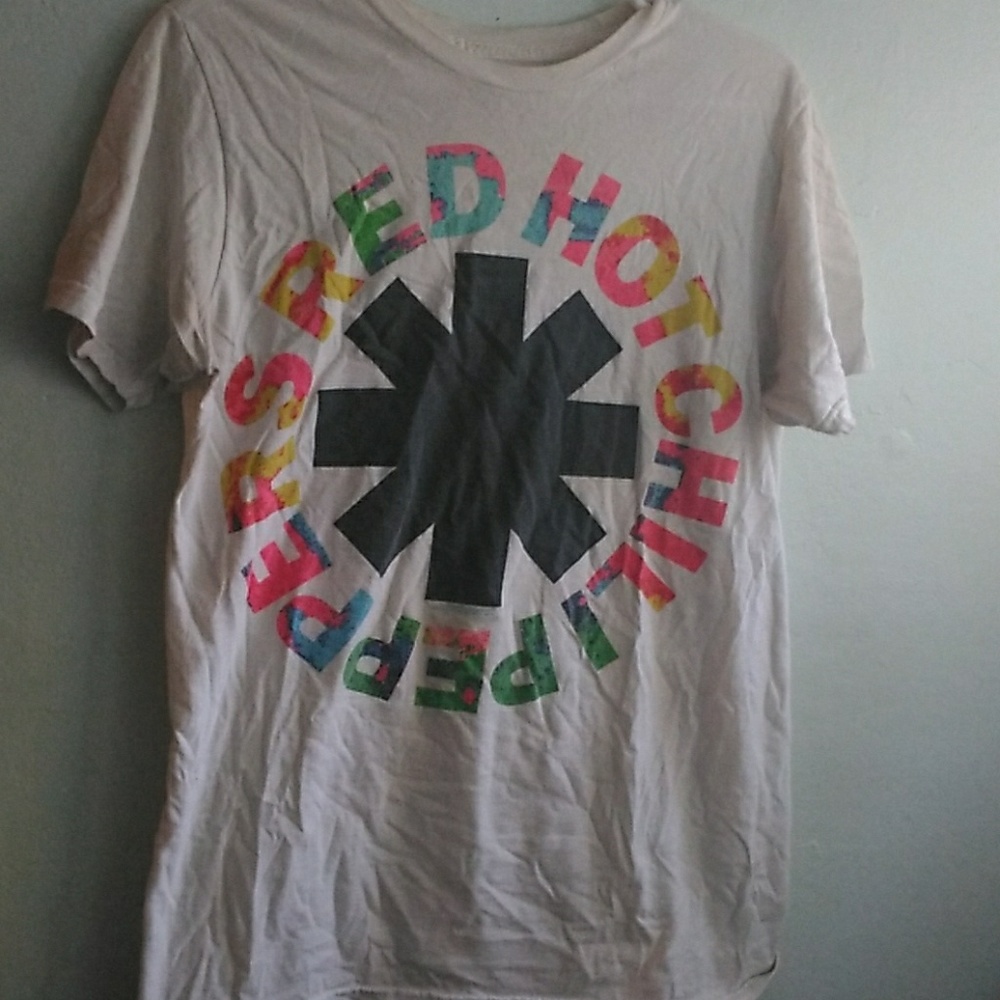 White Watercolor Style RHCP T-shirt