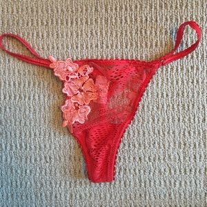 Very Sexy Red Thong Size S