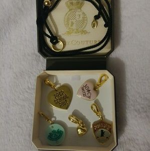 RARE! Juicy Couture charm lot and charm necklace!