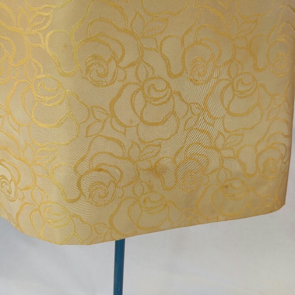 Vintage 1960s handmade satin brocade gown - Picture 4 of 4