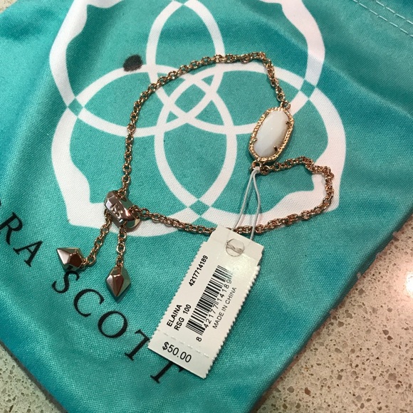 Kendra Scott Jewelry - KENDRA SCOTT 💎 Elaina Bracelet white/rose gold